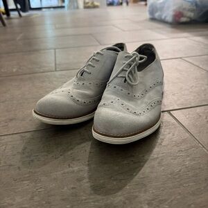Cole Haan Light Gray Oxford Shoes